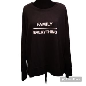 For The Republic - black sweatshirt/family-over-everything/1X